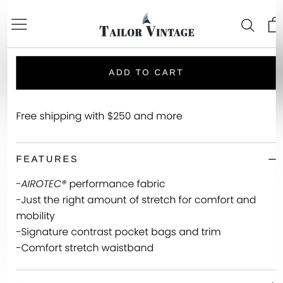 Tailor Vintage 30/32 Navy Chinos Connecticut Canaan - Picture 8 of 9